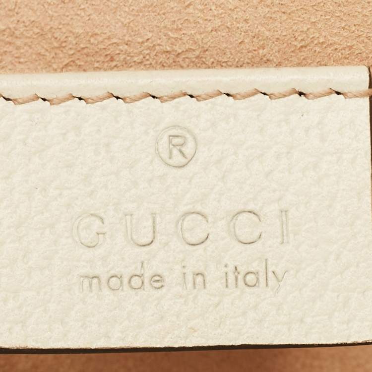 Pre Owned Gucci Ophidia Small Off White/Multicolor Flora GG Supreme Canvas Shoulder Bag