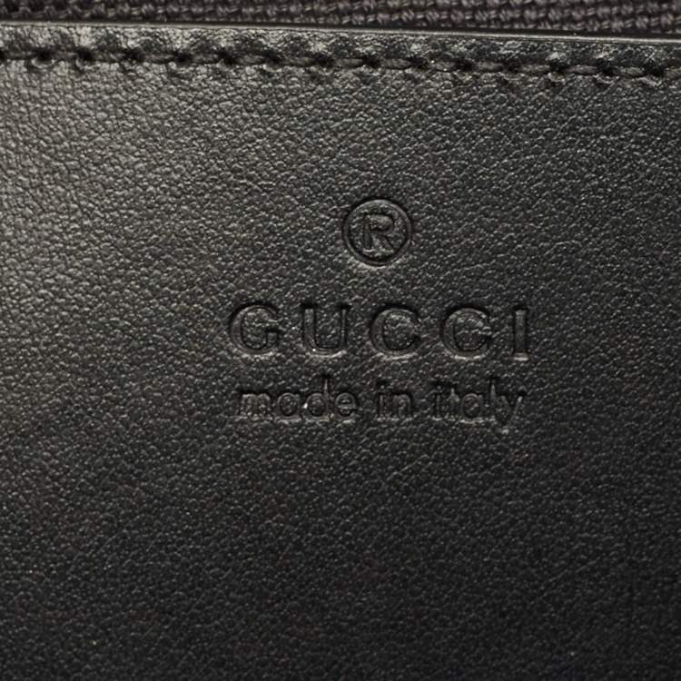 Pre Owned Gucci GG Marmont Black Matelasse Leather Pochette Bag