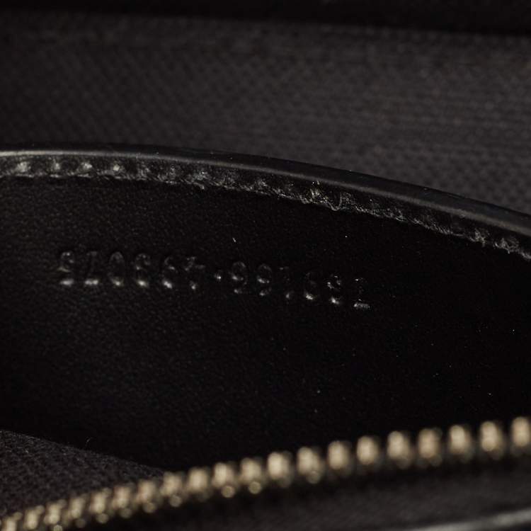 Pre Owned Gucci GG Marmont Black Matelasse Leather Pochette Bag