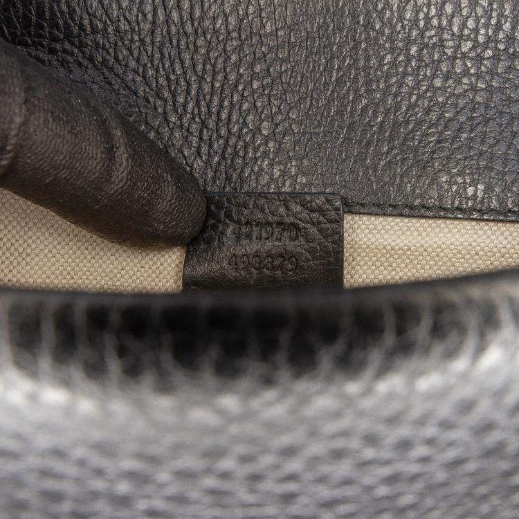 Pre Owned Gucci Black Small Leather Dionysus  Crossbody