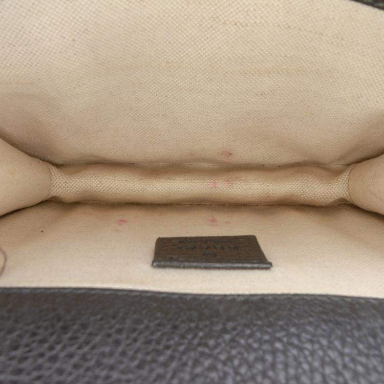 Pre Owned Gucci Black Small Leather Dionysus  Crossbody