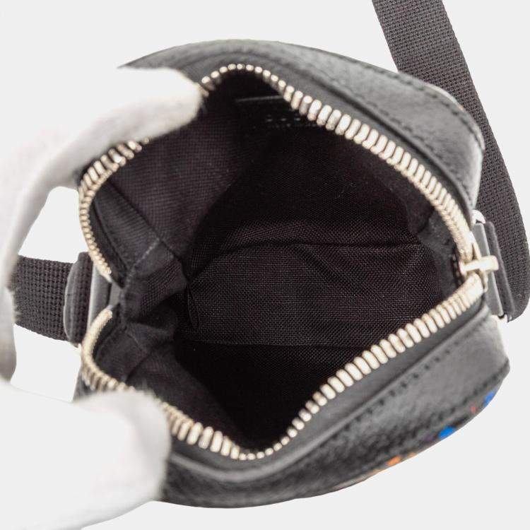 Pre Owned Gucci Black GG Supreme Psychedelic Crossbody