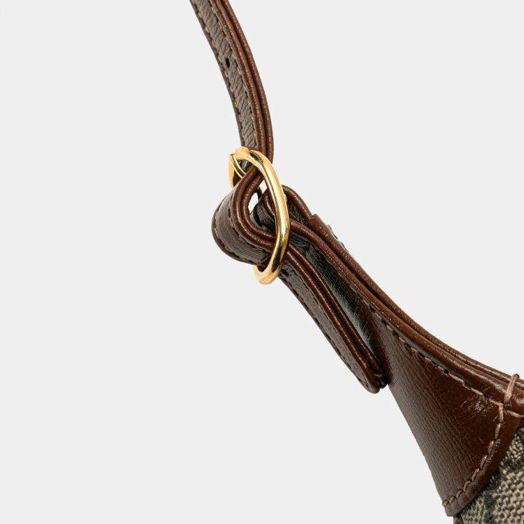 Pre Owned Gucci Brown Mini GG Supreme Web Jackie 1961 Crossbody