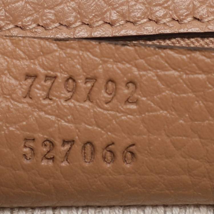 Pre Owned Gucci GG Marmont Brown Leather Shoulder Bags