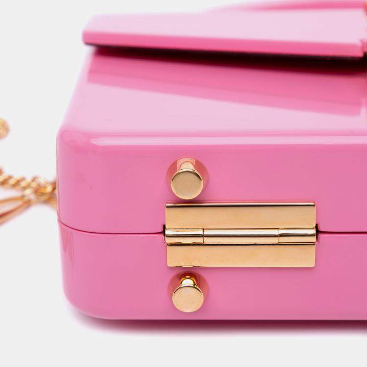 مملوكة مسبقًا Gucci Pink Mini Acrylic Sylvie 1969 Top Handle Bag