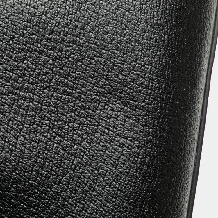 Pre Owned Gucci Black Small Calfskin Bamboo Diana Satchel