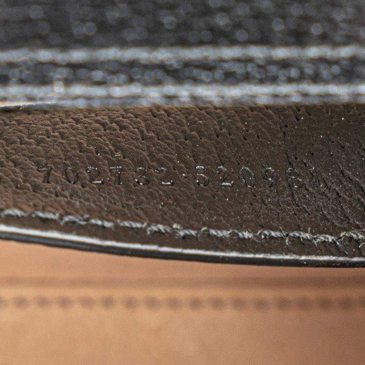 Pre Owned Gucci Black Small Calfskin Bamboo Diana Satchel