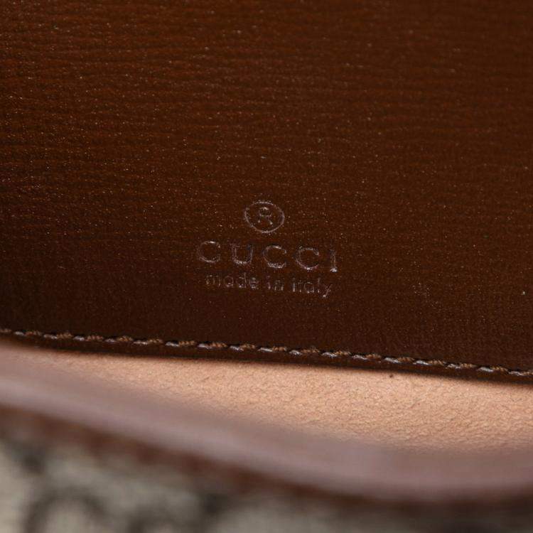 مملوكة مسبقًا Gucci Brown Mini GG Supreme Web Jackie 1961 Crossbody