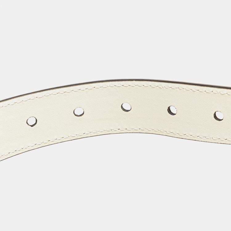 Pre Owned Gucci Brown White GG Supreme Ophidia Belt Bag