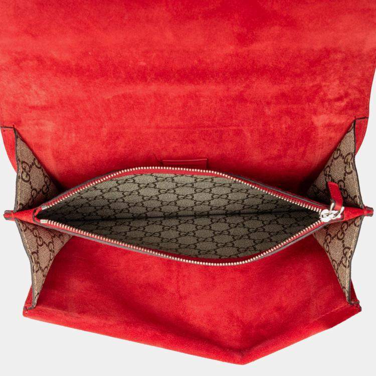 Pre Owned Gucci Brown Small GG Supreme Blooms Dionysus Shoulder Bag