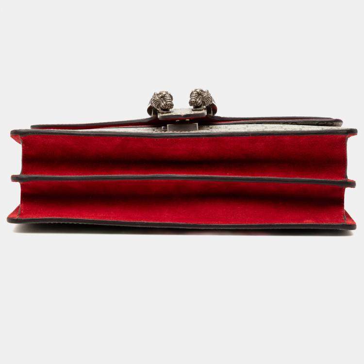 Pre Owned Gucci Brown Small GG Supreme Blooms Dionysus Shoulder Bag