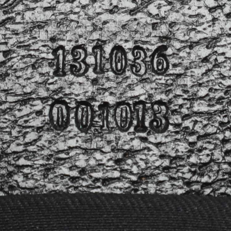 Pre Owned Gucci Bamboo Ring Black GG Canvas and Leather Hobo