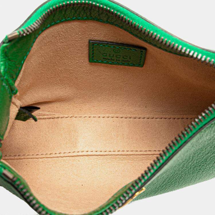 مملوكة مسبقًا Gucci Green Mini Leather Aphrodite Shoulder Bag