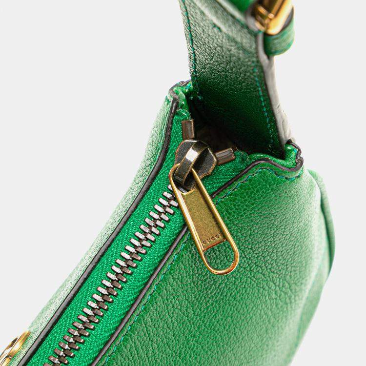 مملوكة مسبقًا Gucci Green Mini Leather Aphrodite Shoulder Bag