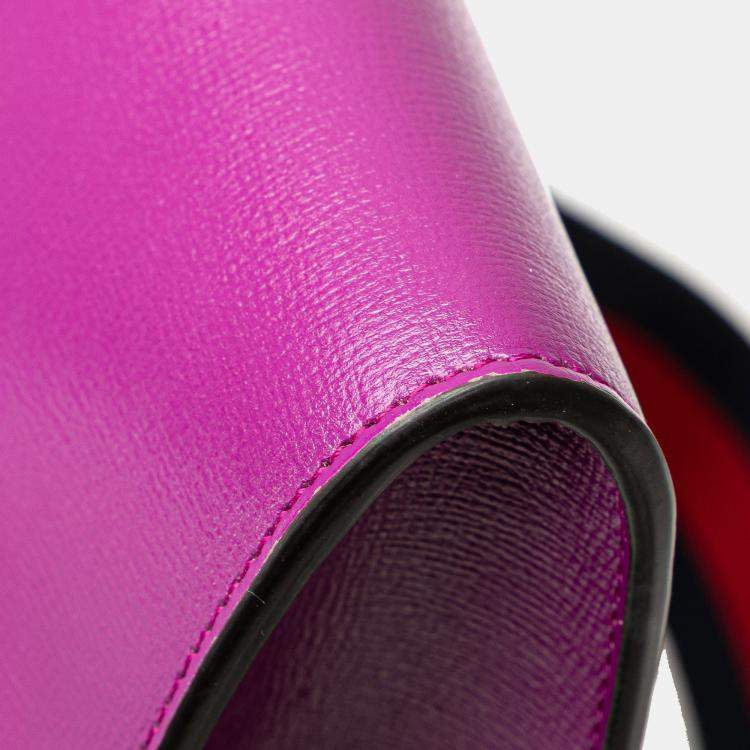 مملوكة مسبقًا Gucci Purple Mini Leather Horsebit 1955 Web Crossbody