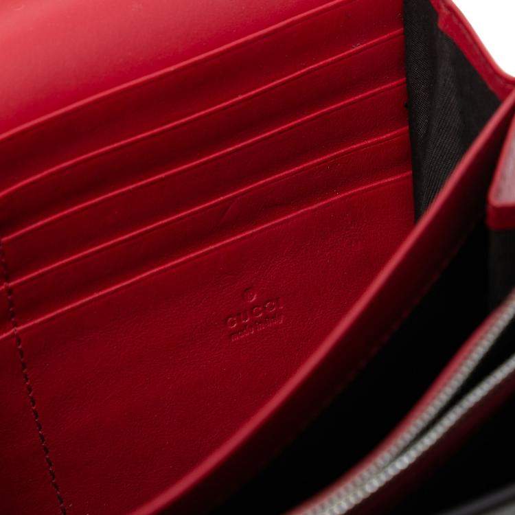 Pre Owned Gucci Brown GG Supreme Dionysus Chain Wallet