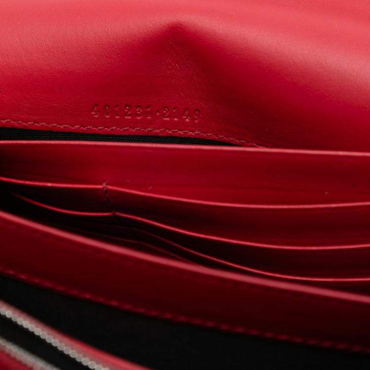 Pre Owned Gucci Brown GG Supreme Dionysus Chain Wallet