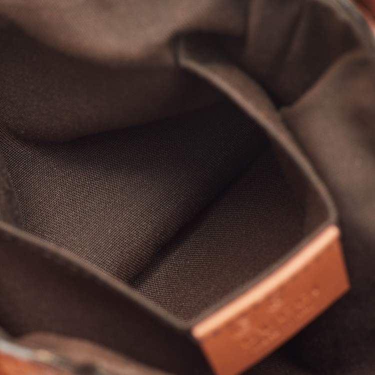 Pre Owned Gucci Messenger Mini Brown Guccissima Leather Crossbody Bag