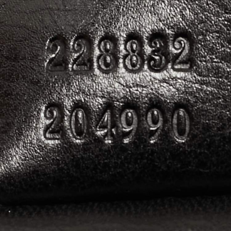 Pre Owned Gucci Black/Multicolor Leather and Sequins Flap Clutch