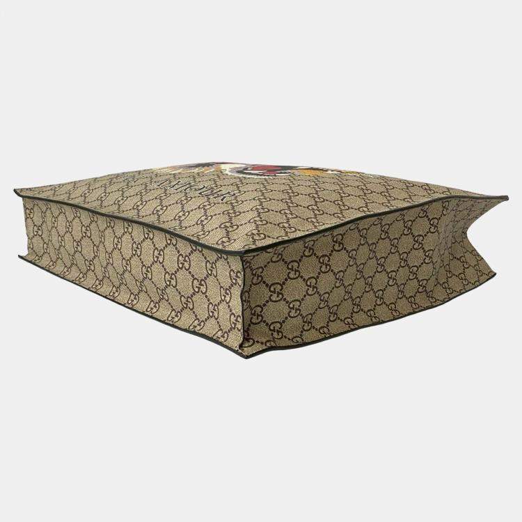 Pre Owned Gucci Brown GG Supreme LAveugle Par Amour Tote