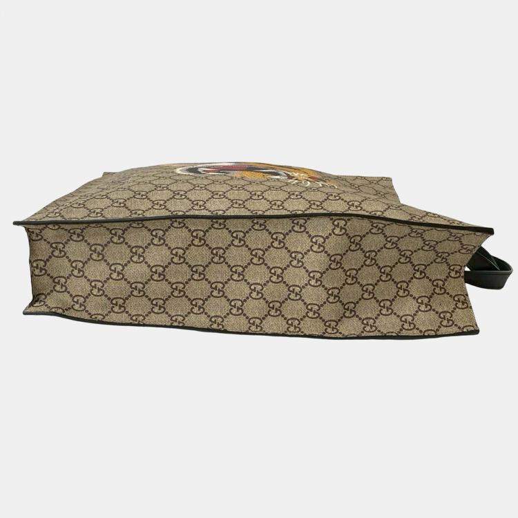 Pre Owned Gucci Brown GG Supreme LAveugle Par Amour Tote