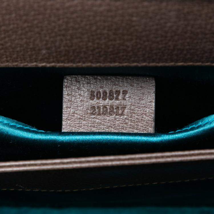 Pre Owned Gucci Brown Small GG Supreme Web Ophidia Chain Crossbody