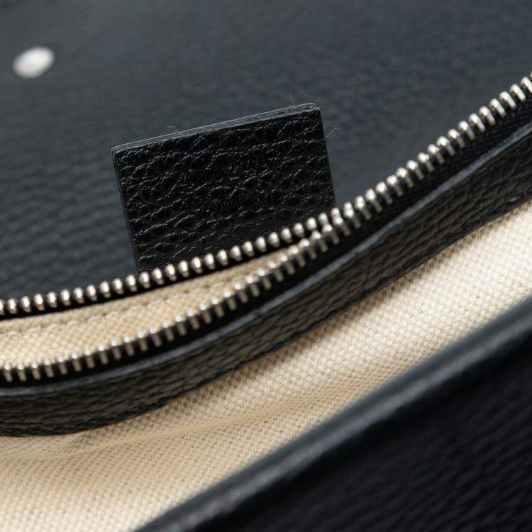 Pre Owned Gucci Black Small Leather Dionysus Shoulder Bag