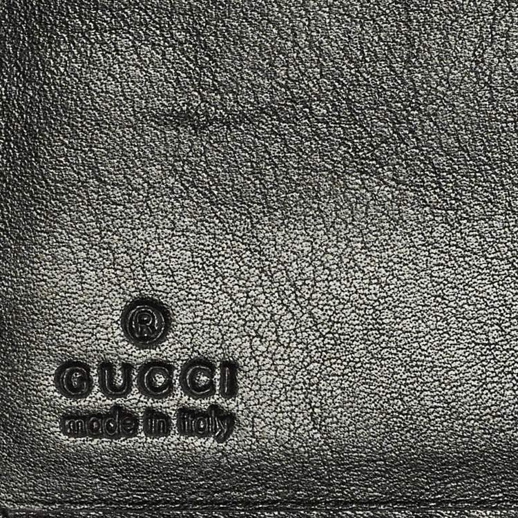 مملوكة مسبقًا Gucci Wave Black GG Canvas and Leather Continental Wallet