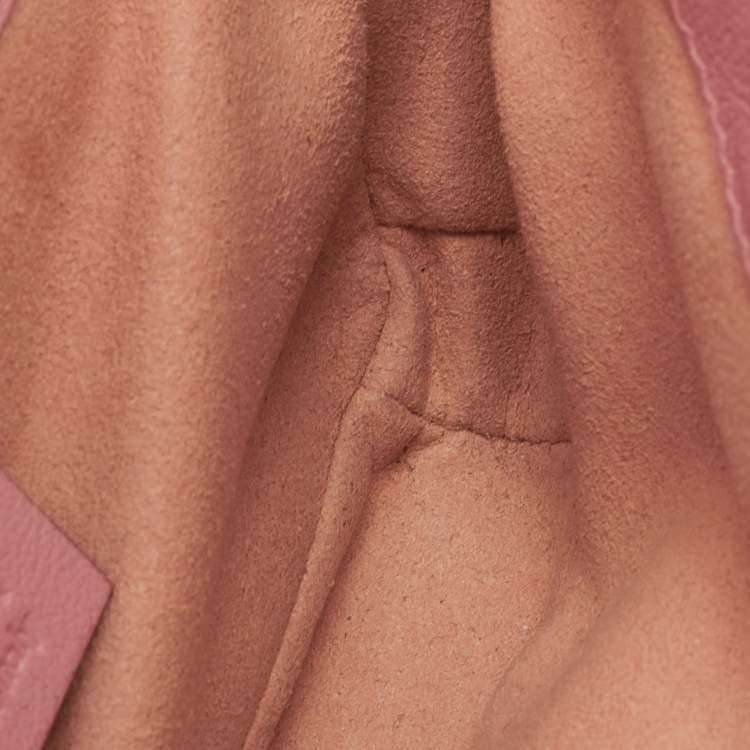 Pre Owned Gucci GG Marmont Torchon Red/Pink Diagonal Quilted Leather Shoulder Bag