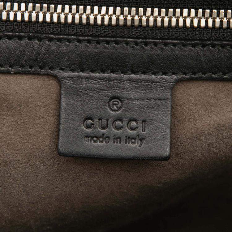 Pre Owned Gucci Black Guccissima Backpack