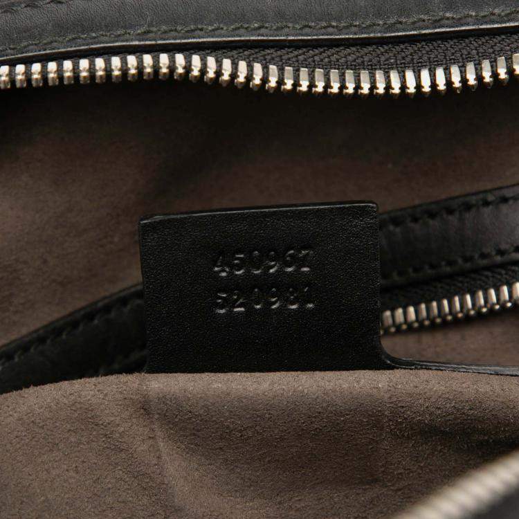 Pre Owned Gucci Black Guccissima Backpack