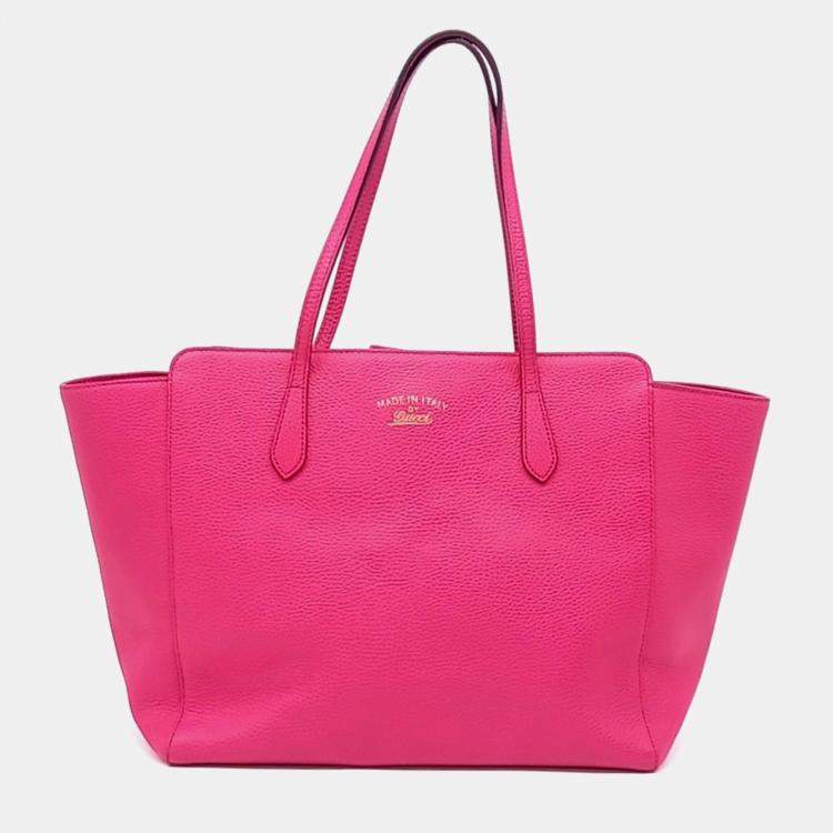 مملوكة مسبقًا Gucci Pink Leather Swing Shoulder Bag