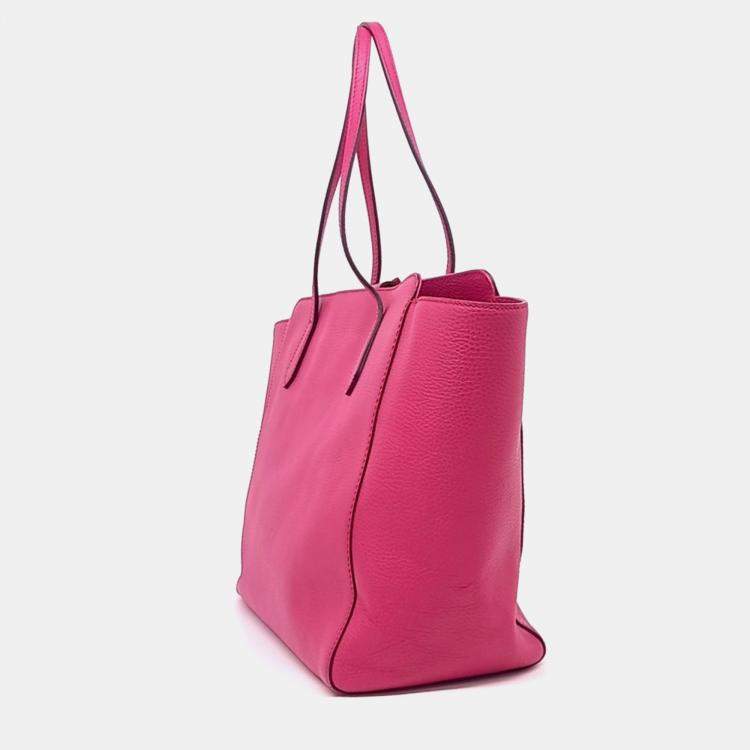 مملوكة مسبقًا Gucci Pink Leather Swing Shoulder Bag