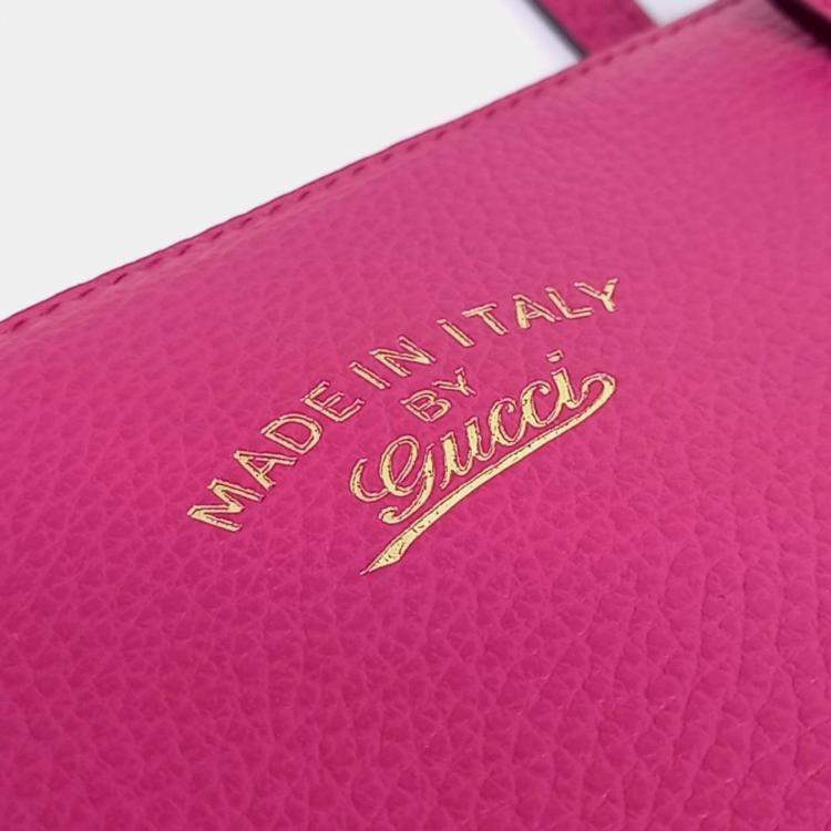 مملوكة مسبقًا Gucci Pink Leather Swing Shoulder Bag