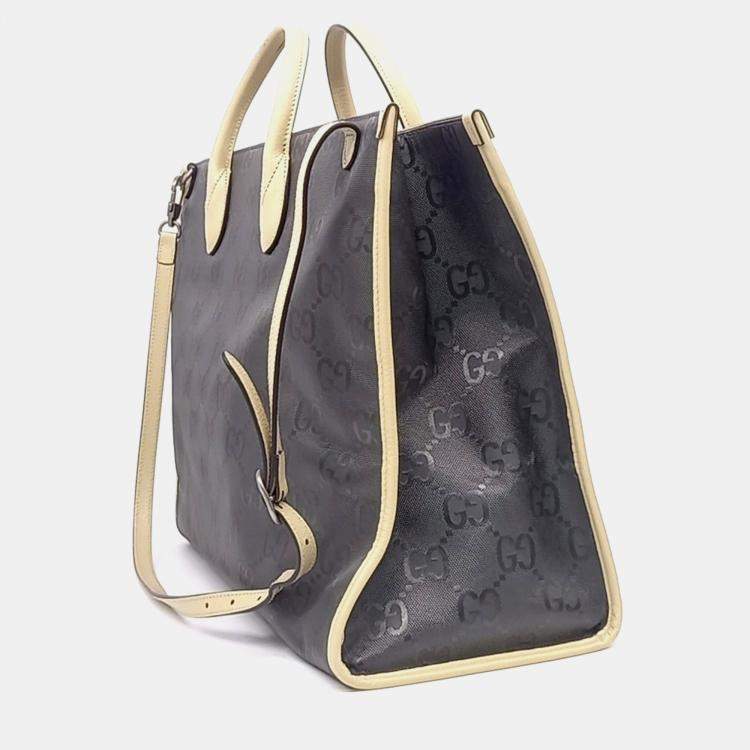 Pre Owned Gucci Brown Nylon Off the Grid Tote Bag