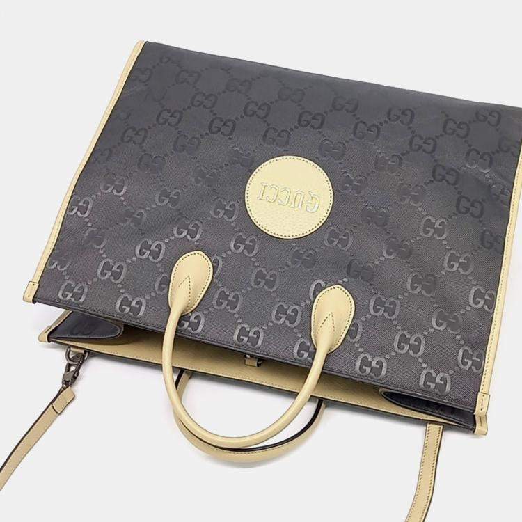 Pre Owned Gucci Brown Nylon Off the Grid Tote Bag