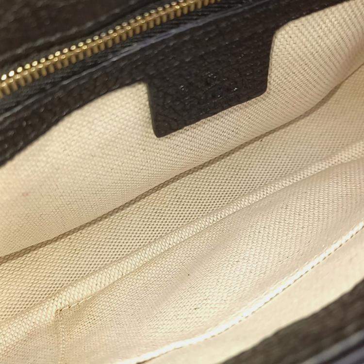 Pre Owned Gucci Black Leather Soho Chain Crossbody Bag