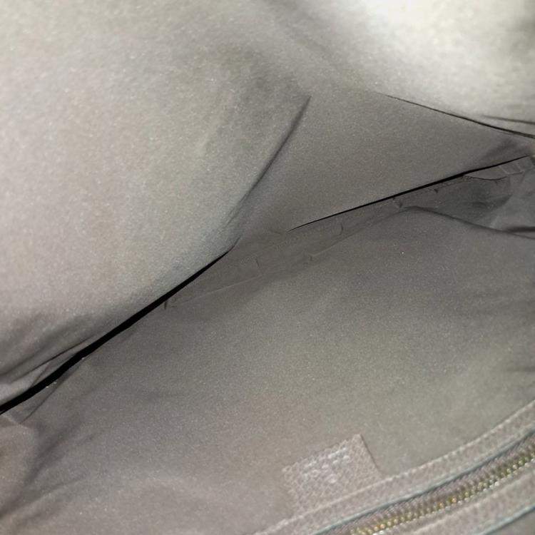 Pre Owned Gucci Beige Brown PVC Tote Backpack