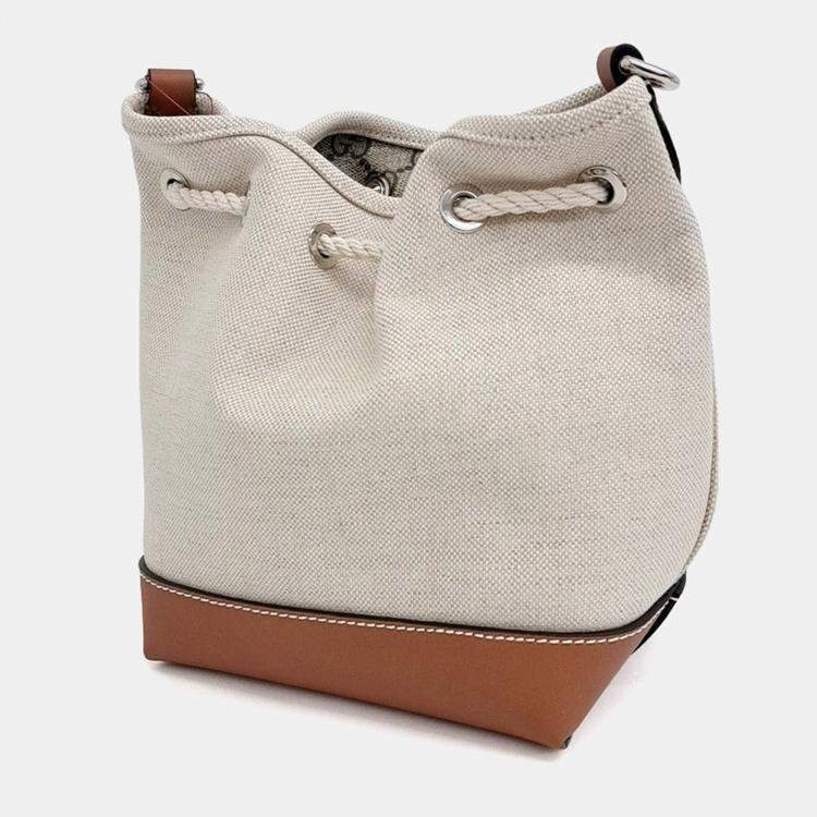 Pre Owned Gucci Multicolor Canvas and Leather Print Mini Shoulder Bag