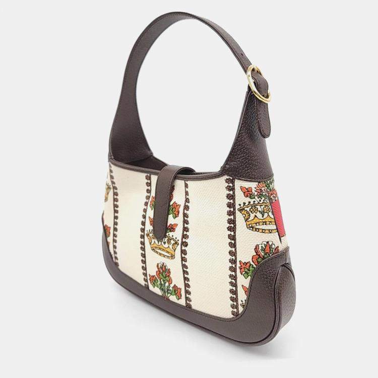 مملوكة مسبقًا Gucci Multicolor Canvas Jackie 1961 Small Hobo Bag