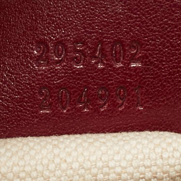 Pre Owned Gucci Emily Chain Medium Red Guccissima Leather Shoulder Bag