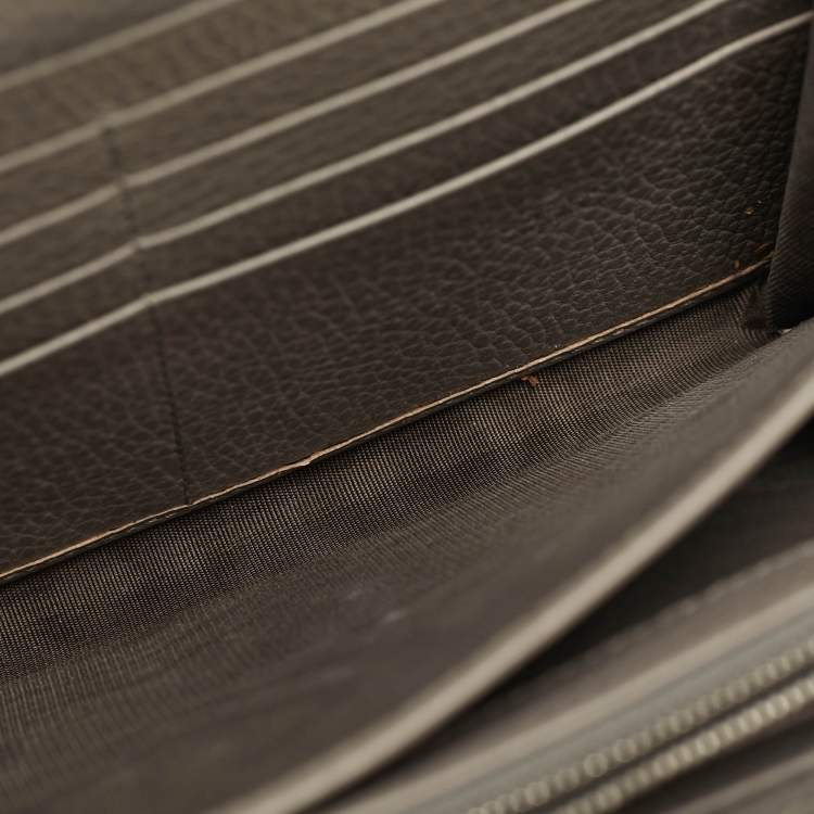 مملوكة مسبقًا Gucci Crystal Dionysus Grey Leather Wallet On Chain