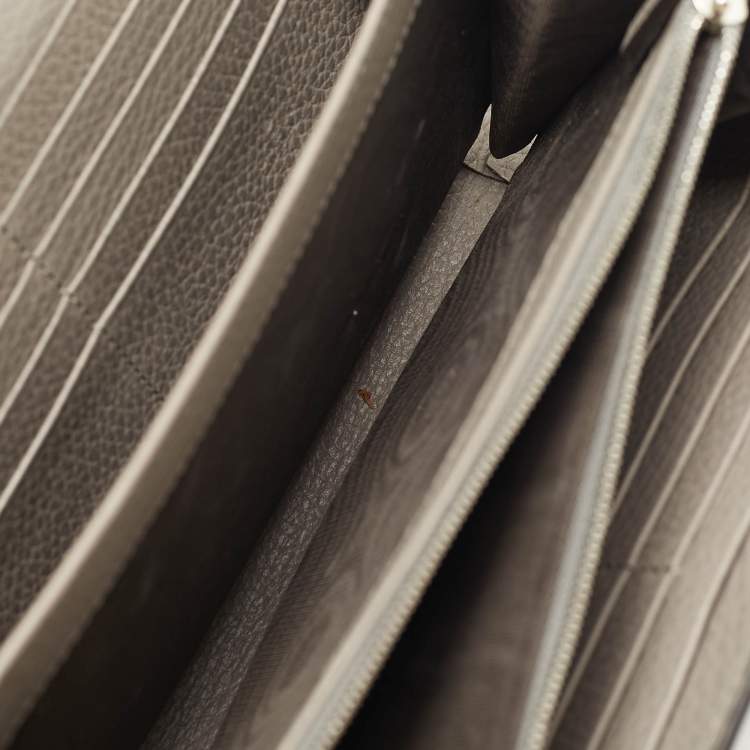 مملوكة مسبقًا Gucci Crystal Dionysus Grey Leather Wallet On Chain