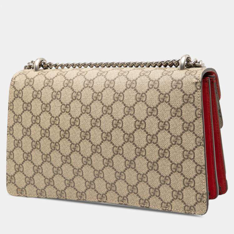 Pre Owned Gucci Brown Medium GG Supreme Dionysus Shoulder Bag