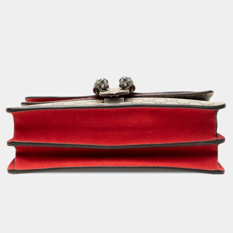 Pre Owned Gucci Brown Medium GG Supreme Dionysus Shoulder Bag