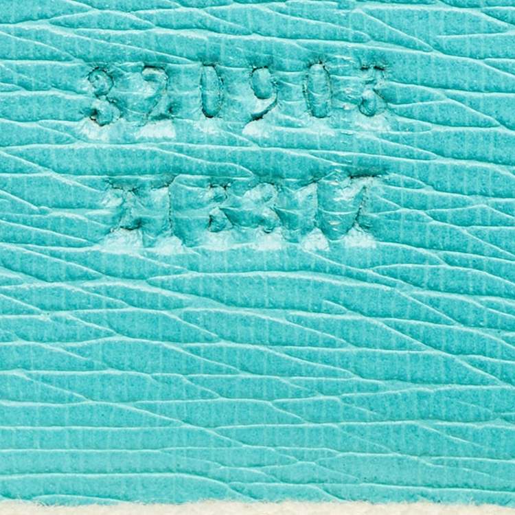 Pre Owned Gucci Bright Bit Large Turquoise Leather Tote
