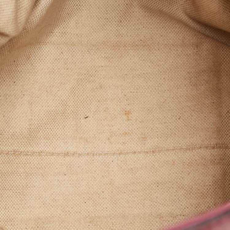 Pre Owned Gucci Bree Purple Guccissima Leather Tote