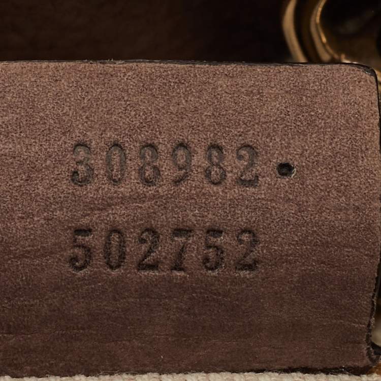 Pre Owned Gucci Soho Medium Brown Nubuck Leather Chain Shoulder Bag