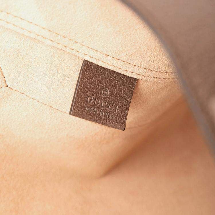 Pre Owned Gucci Brown GG Supreme Ophidia Tote