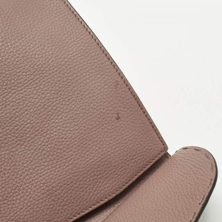 Pre Owned Gucci GG Marmont Medium Old Rose Leather Top Handle Bag